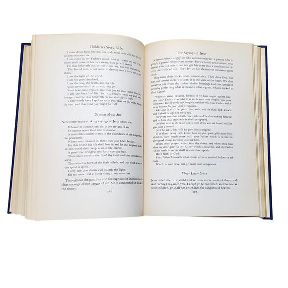 Vintage The Children’s Story Bible Hymns Illustrated Hardcover H. Begbie 1948 - Picture 8 of 13